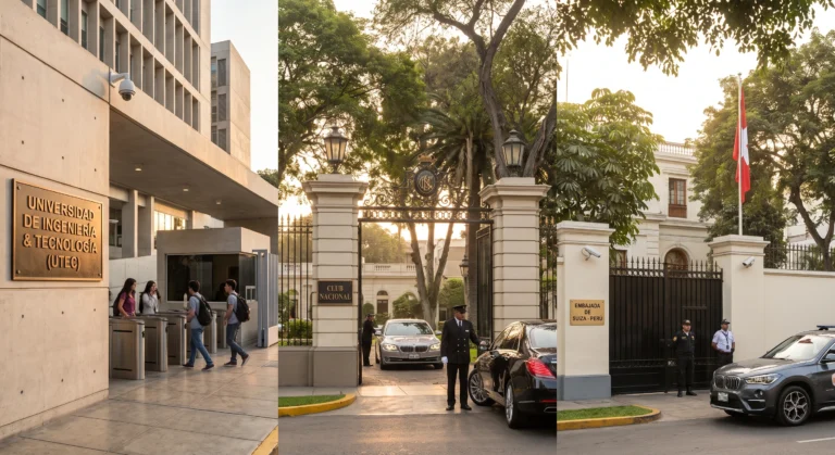Instituciones educativas, clubes y embajadas
